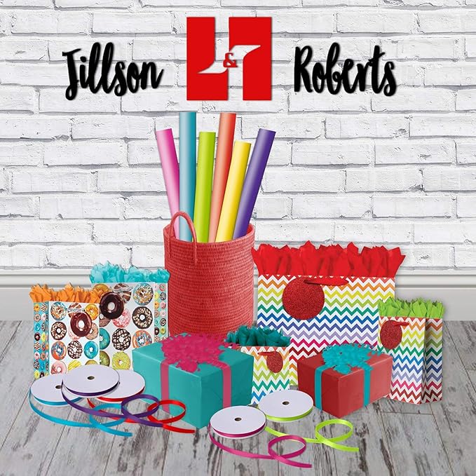 Jillson Roberts 6 Roll-Count All-Occasion Solid Color Gift Wrap Available in 10 - Image 2