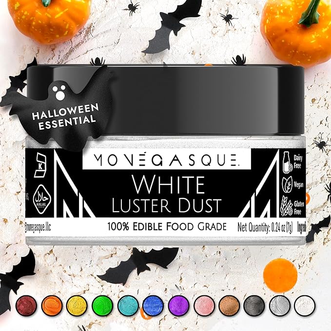 MONÉGASQUE White Edible Glitter by MON%C3%89GASQUE