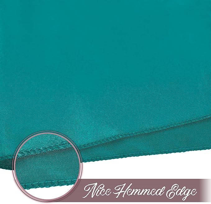 50 Pieces Teal Satin Napkins, Silky Soft Smooth Washable Napkins - Image 6