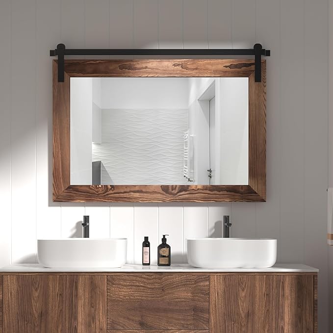 COGOOD Farmhouse Bathroom Mirror - Image 3