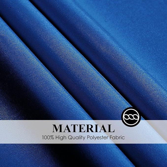 Round Tablecloth 2 Pack 90 Inch Royal Blue Tablecloths Washable Decorative - Image 5