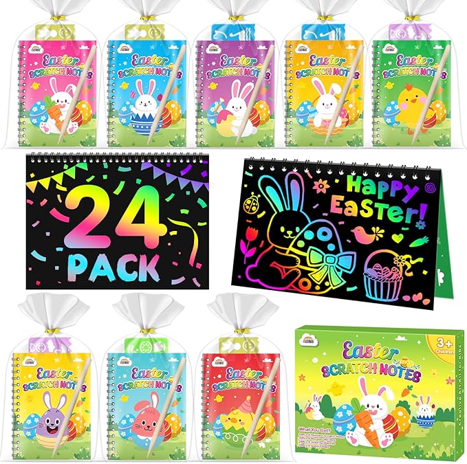 ZMLM Rainbow Scratch Party Favors Kids: Birthday Gifts Toy Bulk Scratch Art by ZMLM