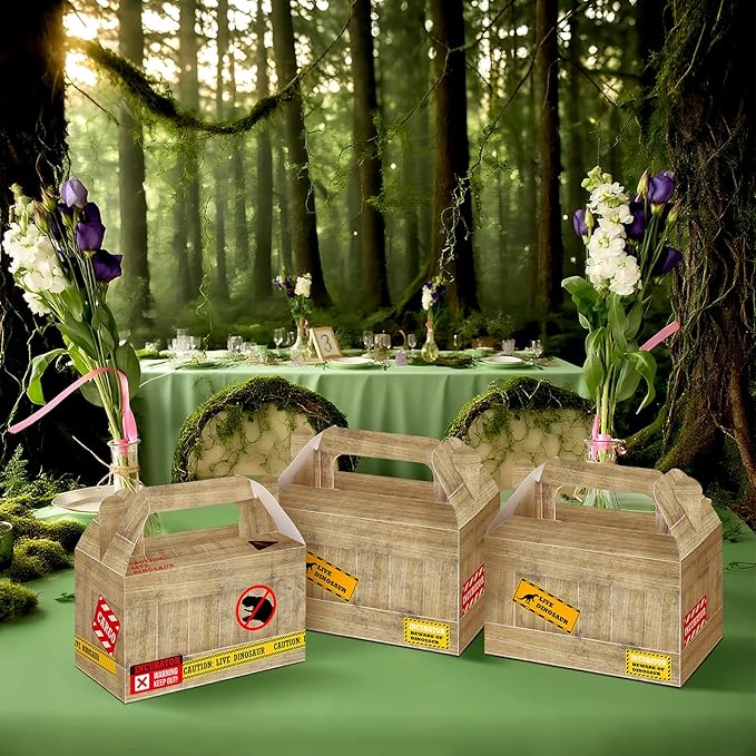 Bucherry 24 Pcs Dinosaur Treat Boxes Dino Party Favor Boxes Candy Goodie Gift - Image 4
