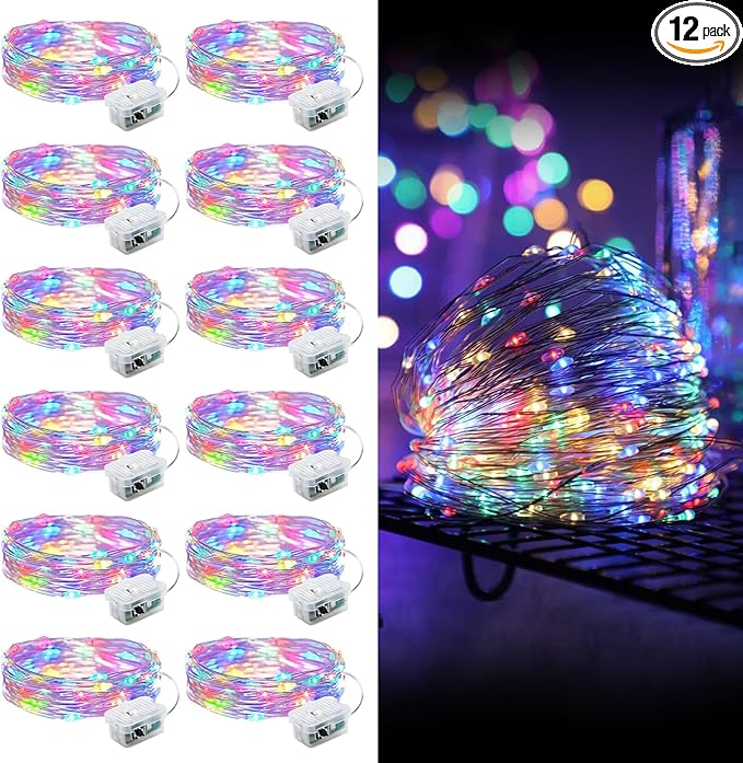 Aogist Led Fairy Lights 3 Modes Battery Operated String Lights Waterproof by Aogist