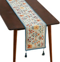 ISAENNE Designer Bohemian Elegant Linen Table Runner 71 Inches Long, Colorful by Isaennehomedecoration