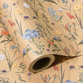 WRAPAHOLIC Kraft Floral Wrapping Paper Roll by WRAPAHOLIC