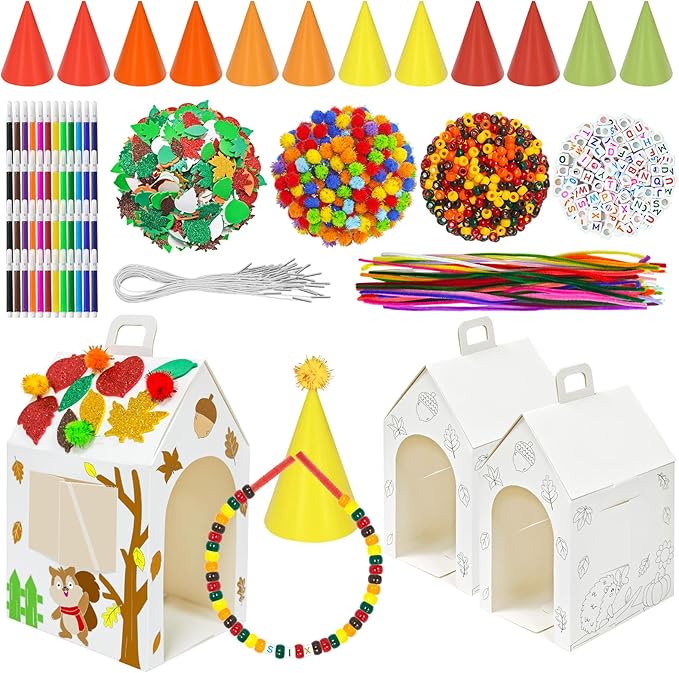 Cinrobiye 24 Sets Fall Adopt a Pet Party Favors DIY Animals Party Gift Boxes by Cinrobiye