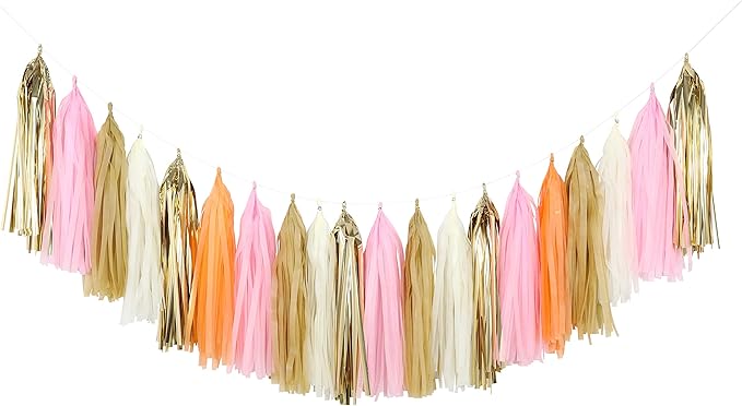 Fonder Mols 25pcs Tissue Paper Tassels Garland DIY Kit by FonderMols