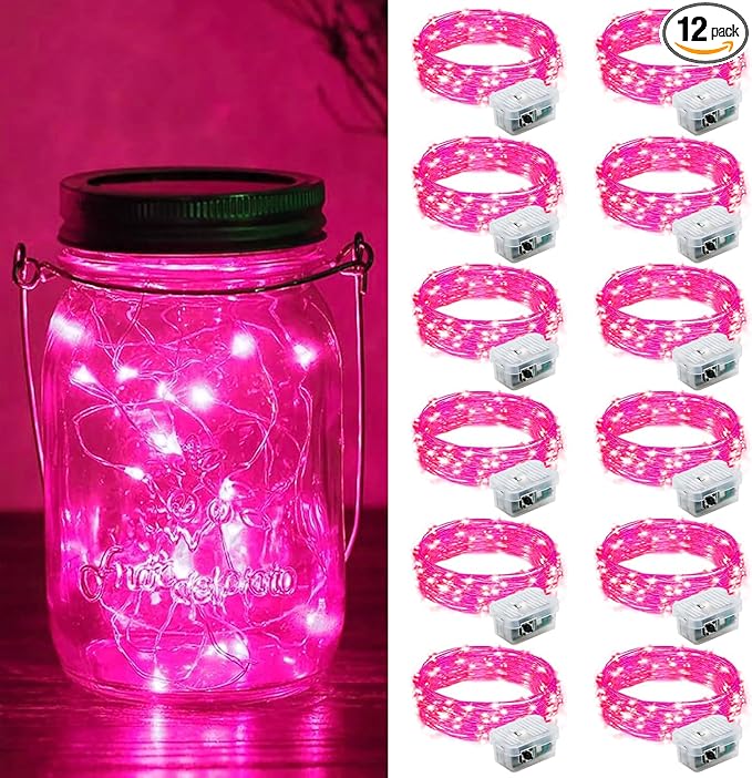 ZGWJ 12 Pack Fairy Lights Battery Operated, 7ft 20 Mini LED Fairy String Lights by ZGWJ