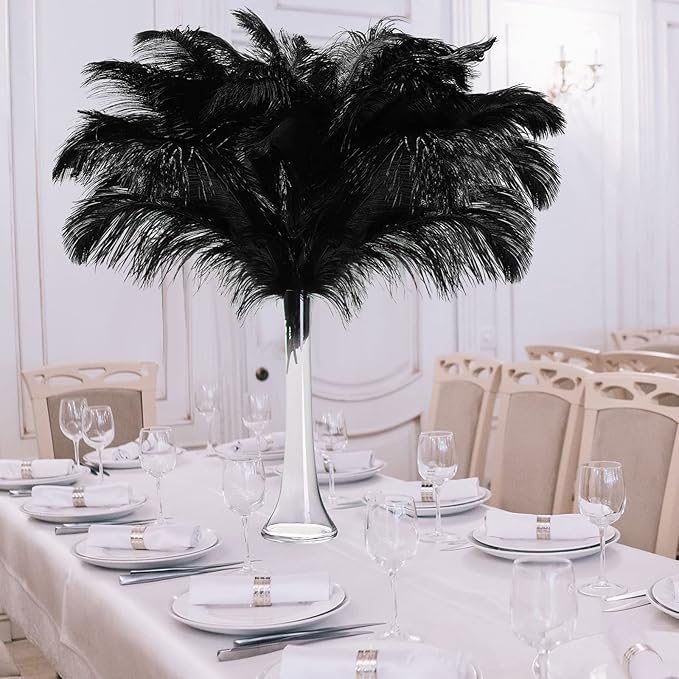 80 Pcs Large Natural Ostrich Feathers Plumes 14-16 Inch Bulk - Image 5