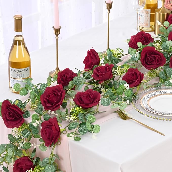Dolicer 2Pcs 13Ft Artificial Eucalyptus Garlands - Image 2