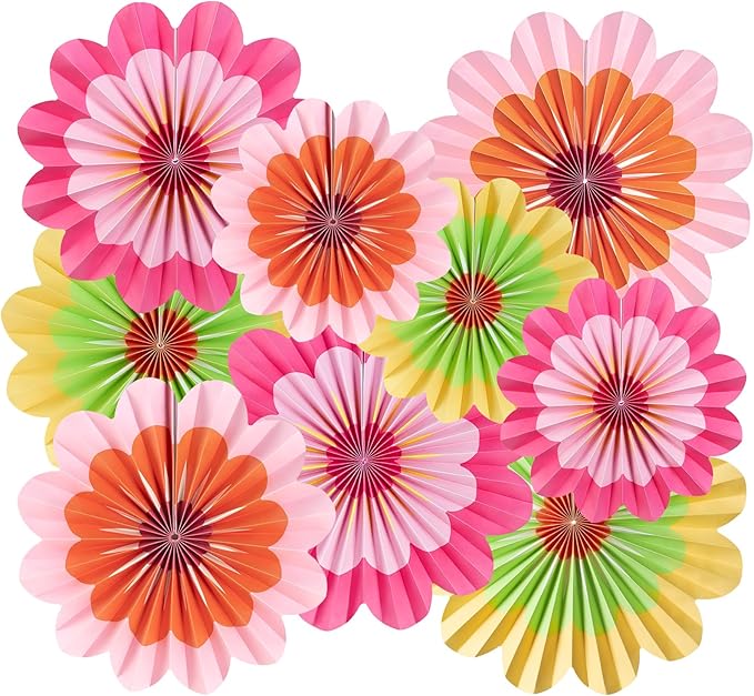 Easy Joy Paper Decorations Hanging Flower Fans by EasyJoy