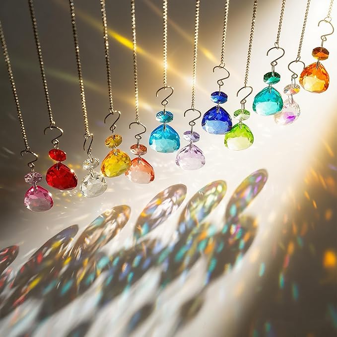 H&D HYALINE & DORA 3Inch Crystal Suncatcher Bauhinia Prisms Pendants 10Pcs - Image 9