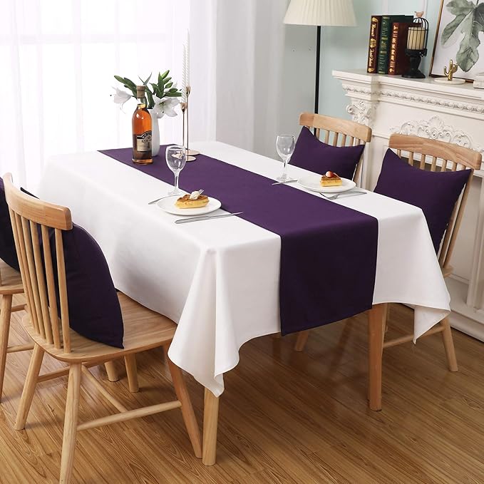 DUALIFE Plum Purple Table Runner - Image 5