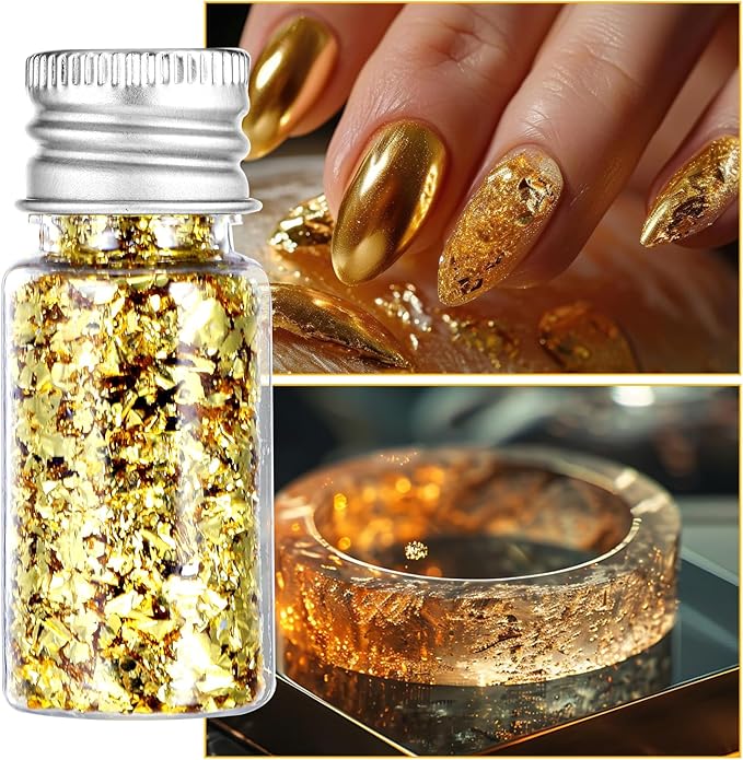5Pcs Decorative Gold Leaf - Image 3