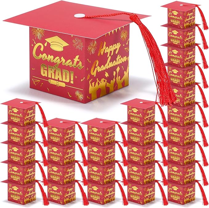 COTOPHER 36 Pack Mini Graduation Cap Gift Boxes by COTOPHER