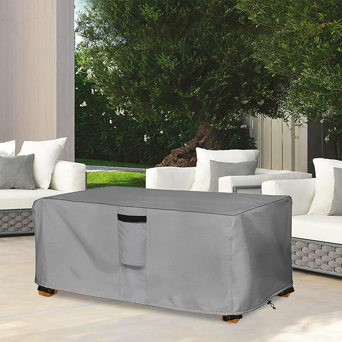 Outdoor Coffee Table Cover, Waterproof Rectangular Patio Small Side Table Cover - Image 7