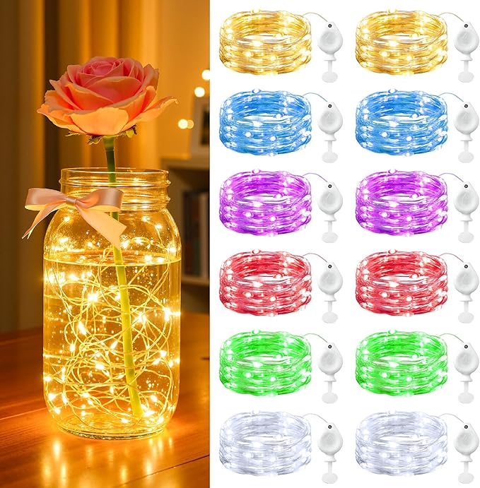 Brightown 14 Pack 6 Color LED Fairy Lights Battery Operated String Lights - Image 7