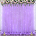 Lavender Tulle Backdrop Curtain by Suppromo