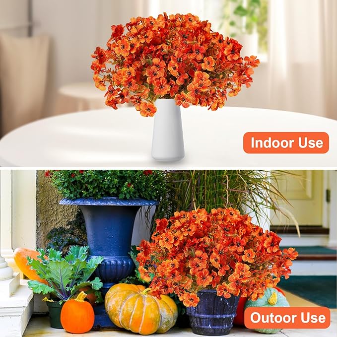 Artificial Fall Flowers Faux Mums - Image 6