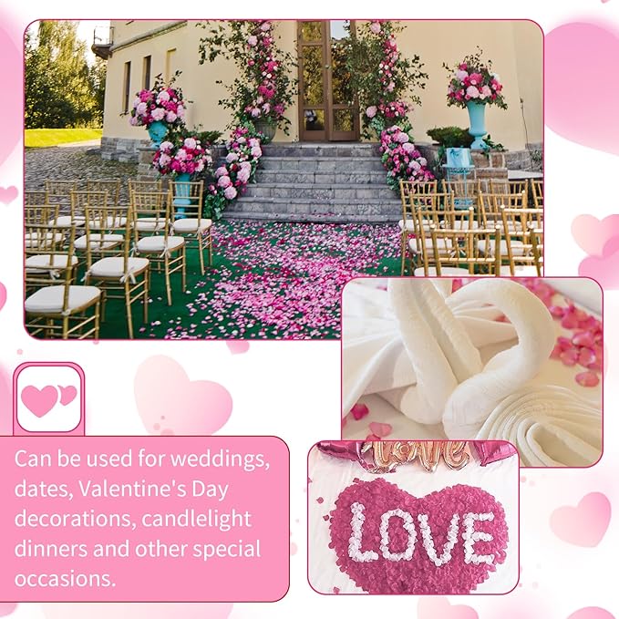 1000 Pcs Artificial Fake Rose Petals, Flower Petals - Image 6