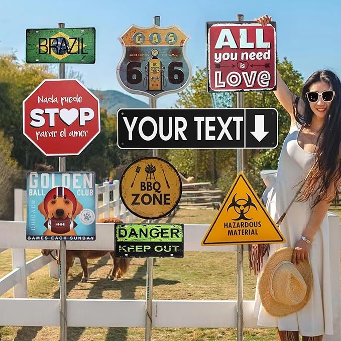 Custom Vintage Metal Sign Personalized Direction Street Signs - Image 7