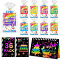 Party Favors for Kids: 36 Pack Scratch Art Notebooks by iooo