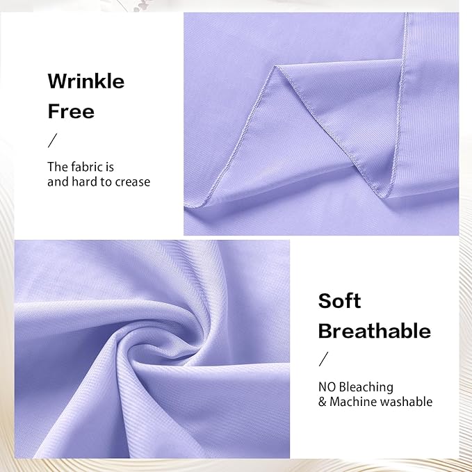 VOK Lavender Wedding Arch Draping Fabric Chiffon Curtains, 29in x 18Ft Sheer - Image 4
