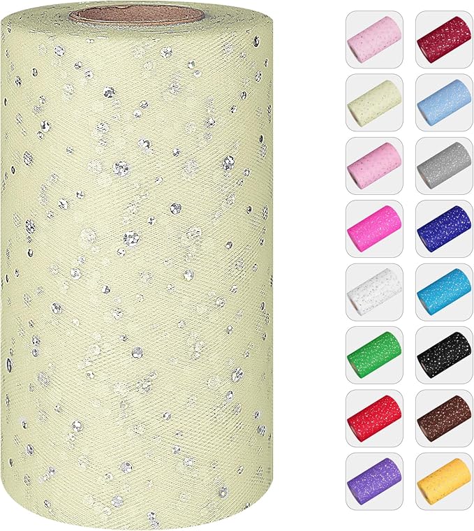 Glitter Tulle Rolls by ICOSHOW