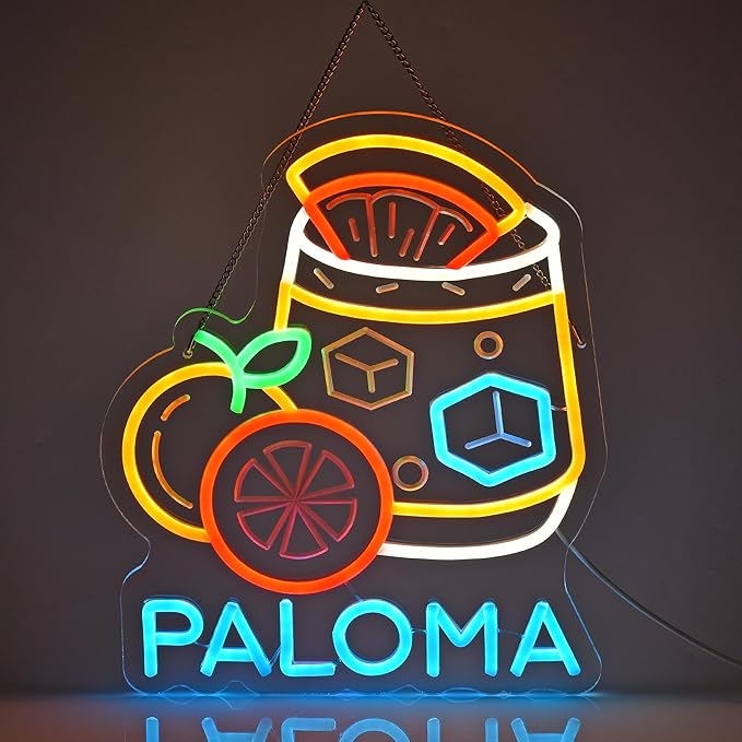 CNBEYOUNG Paloma Neon Sign, Neon Lights Hanging Wall Art Decoration by CNBEYOUNG