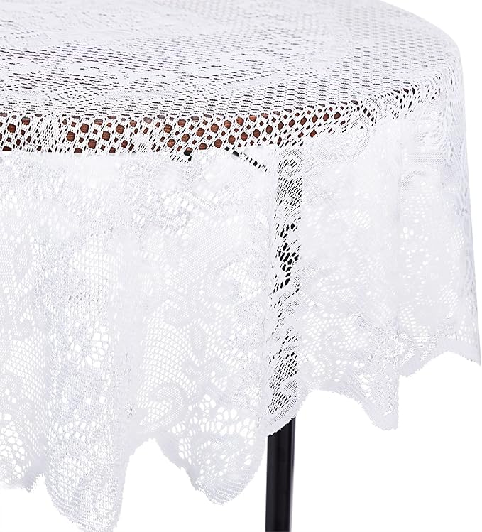 Juvale Round Lace Tablecloth - Image 5