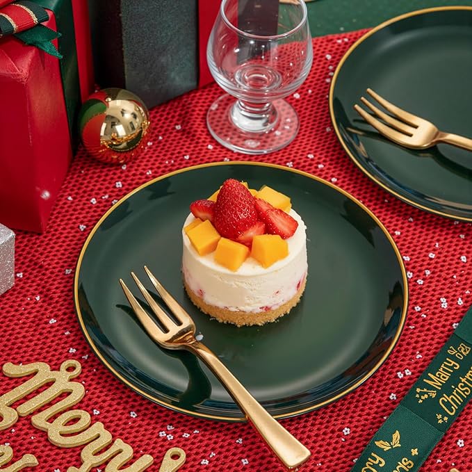 Festiva 200Pcs Green Dessert Plates 6.3" - Image 4