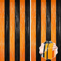 Halloween Photo Backdrop, 2 Pack Orange and Black Party Streamer, Metallic Foil by forlvwoon