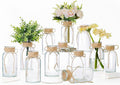 Set of 12 Vintage Glass Vases for Flowers Farmhouse Clear Glass Vases for by Houmury