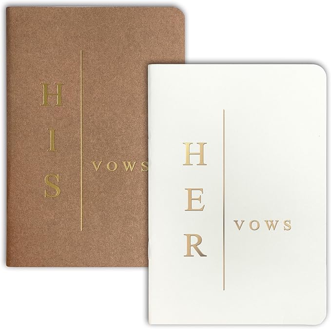 Wedding Vow Books His and Hers, Wedding Registry Gifts Ideas by MrMrsGifts