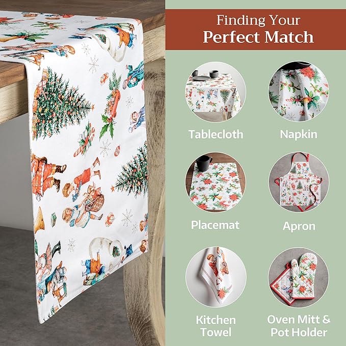 Maison d' Hermine Table Runner 100% Cotton Double Layer Table Runners 72 inches - Image 5