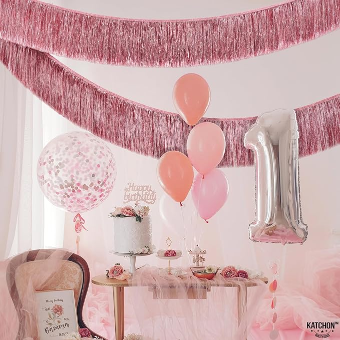 KatchOn, XtraLarge Rose Gold Fringe Banner - Image 5