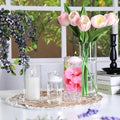 4 PCS Glass Vases for Centerpieces by Unknown