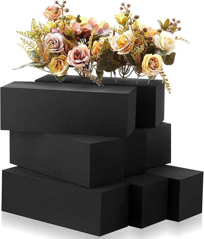 Lallisa 12 Pcs Reusable Floral Foam Blocks Water Weather Resistant Dry Floral by Lallisa