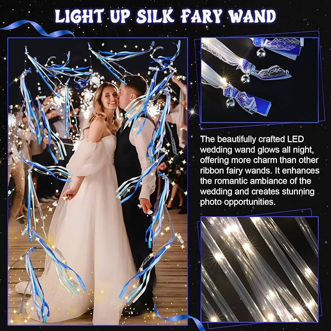 100 Pcs Wedding Wands Ribbon - Image 4
