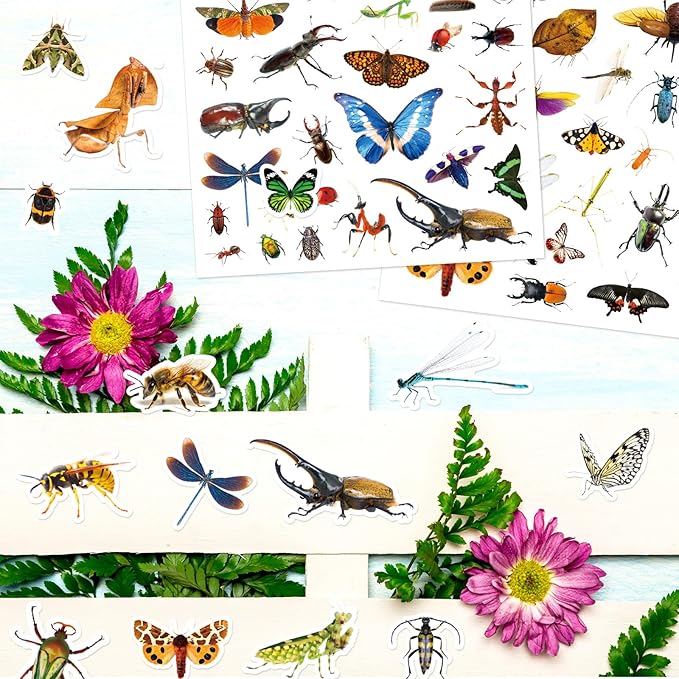 Insect Animals Stickers 840 Count Insect Bug Butterfly Animal Stickers Party - Image 7