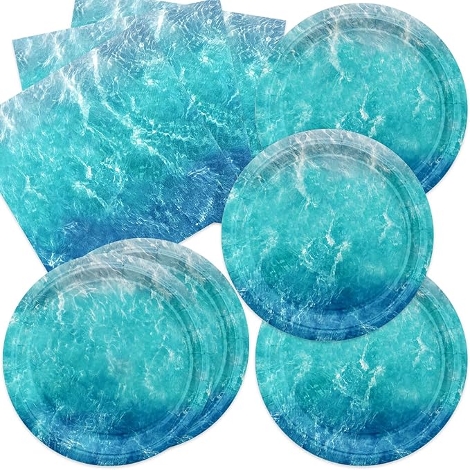 40pcs Ocean Themed Birthday Party Decorations Under the Sea Party, Ocean Waves by Unknown