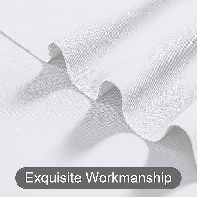 DWCN 10x8 FT White Backdrop Curtains - Image 4