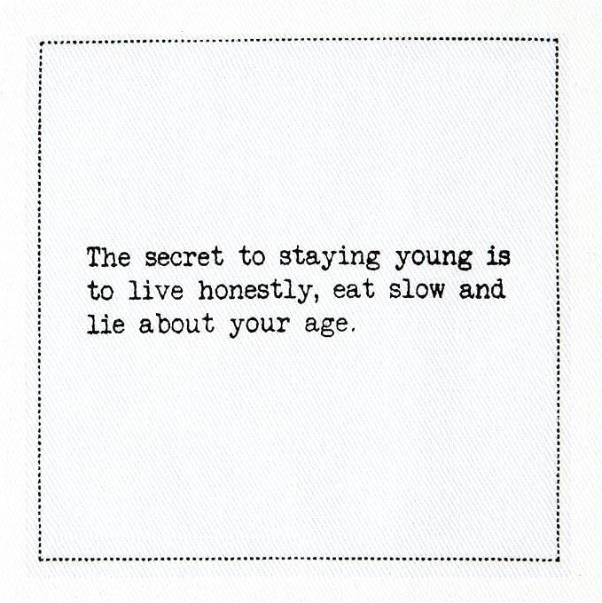 Five Star Napkins 50th Birthday Quotes White Cotton Cocktail Napkins, Beverage - Image 5