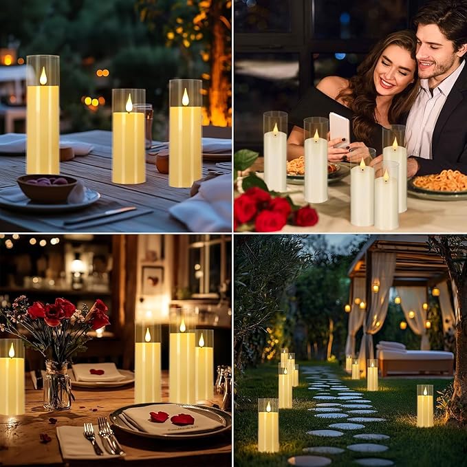 Set of 24 Flameless Led Battery Opeated Realistic Moving Wick Candles - Image 8