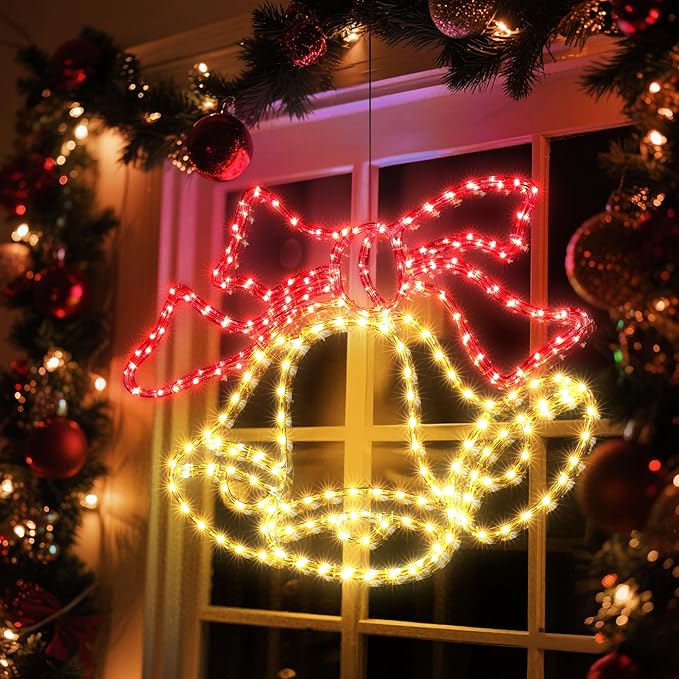 Christmas 33'' Large Bell Lights Decoration - Image 6