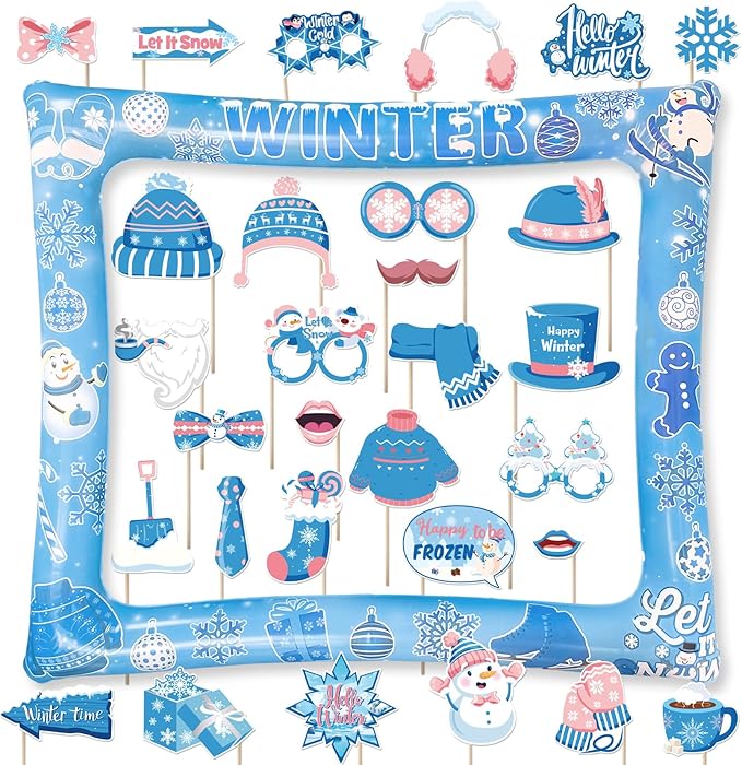 Winter Photo Booth Props Inflatable Frame by Pedel
