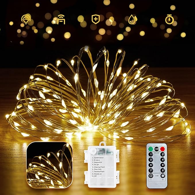 Minetom Fairy Lights Battery Operated by Minetom