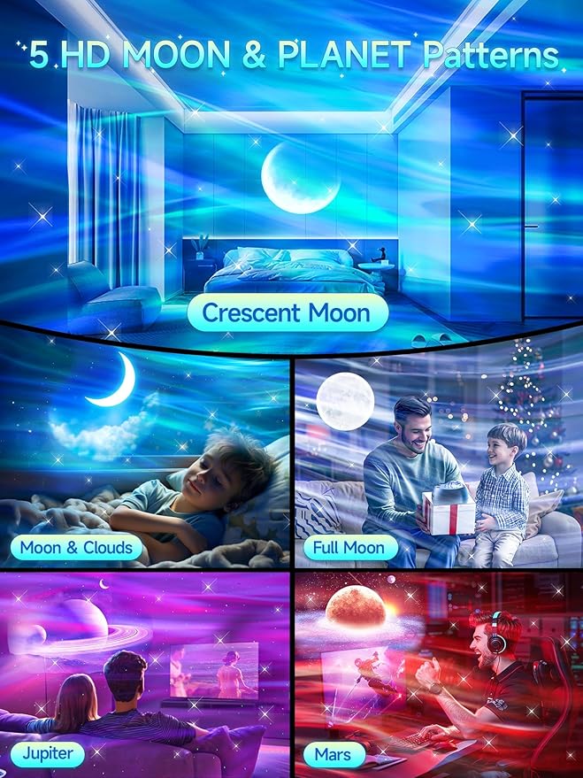 Northern Lights Projector, 180 Lighting Modes Galaxy Projector - Image 2