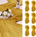 6 Pack Cheesecloth Table Runner 10Ft Christmas Gauze Boho Table Runners by HOME